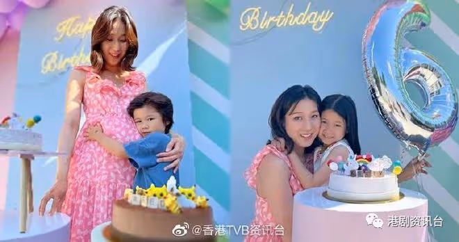 疫情下溫馨賀壽!孕婦鍾嘉欣精心準備仔女生日會
