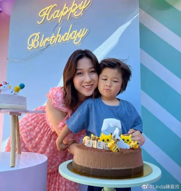 TVB前花旦為一對子女慶生!6歲女兒五官深邃,被喊話出道做童星