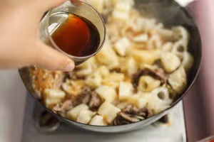 牛肉炒蓮藕