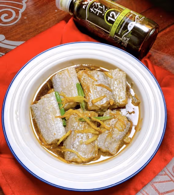鮮嫩無比的清蒸帶魚