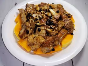 豆豉排骨蒸南瓜