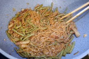 豆角燜面（無植物油版）