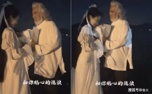 71歲張紀中與嬌妻秀恩愛 十指緊握貼身依偎