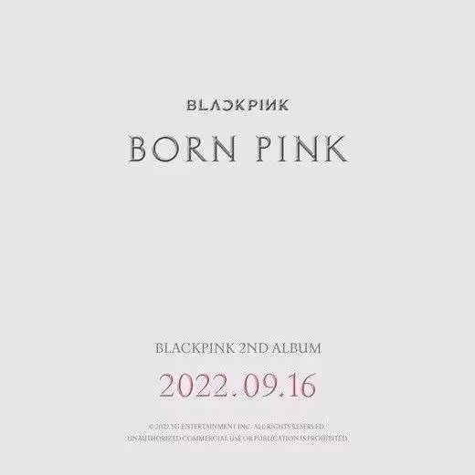 BLACKPINK正規二輯《BORN PINK》將於9月16日發行！