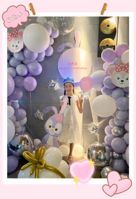 金巧巧為女兒慶生,母女倆似複製粘貼,總裁老公挺大肚腩鬢邊已白