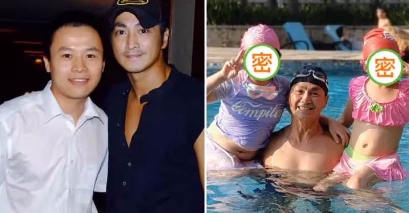 何家勁「搬屍工」逆襲企業家，62歲首次曬娃隱婚生女，肌肉健碩高舉倆娃毫不費力
