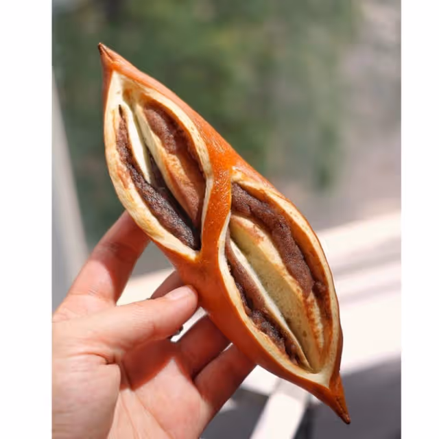 玫瑰紅豆沙德式鹼水麵包｜超快手｜不要膜｜不發酵