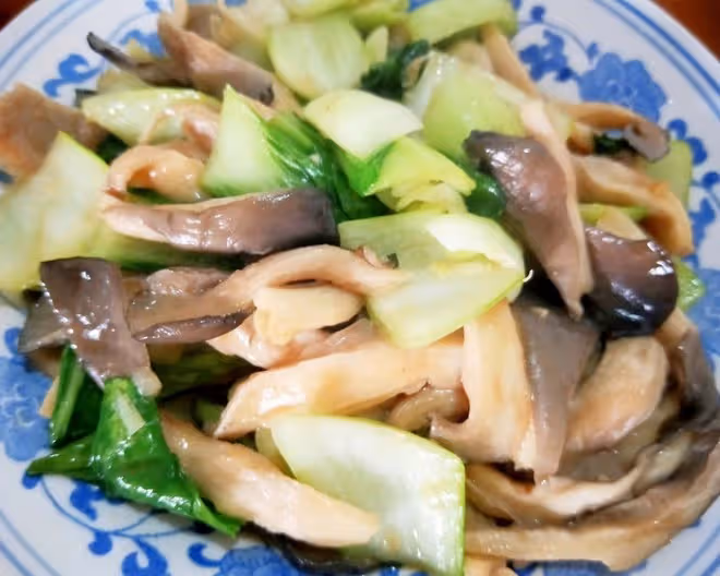 媽媽的味道備忘錄：平菇炒小油菜，快手家常菜
