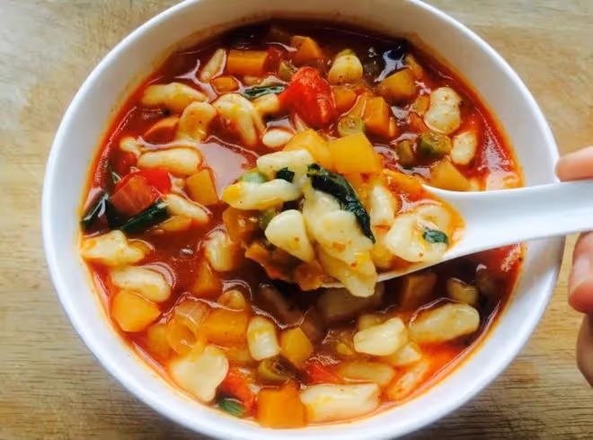陝西麵食——麻食（貓耳朵）