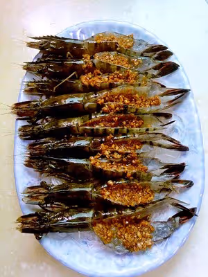 蒜蓉蒸斑節蝦