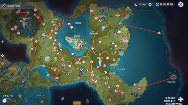 《原神》全風神瞳收集路線說明