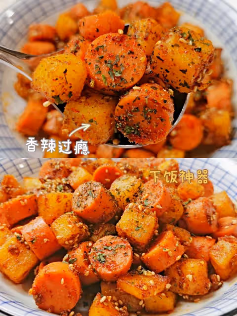下飯神器香辣火腿腸土豆塊