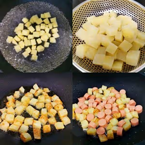 下飯神器香辣火腿腸土豆塊