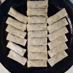 歷史上包法最簡單的鍋貼～沒有之一                           韭菜蝦仁餛飩皮鍋貼