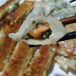 歷史上包法最簡單的鍋貼～沒有之一                           韭菜蝦仁餛飩皮鍋貼