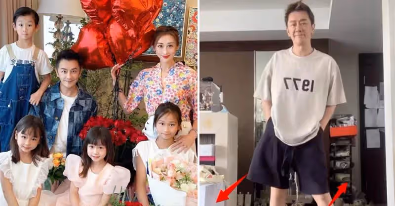 陳浩民一家6口擠上海出租房，墻上貼滿白色傳單，滿地鞋快無處下腳，網友：還是收拾一下吧！