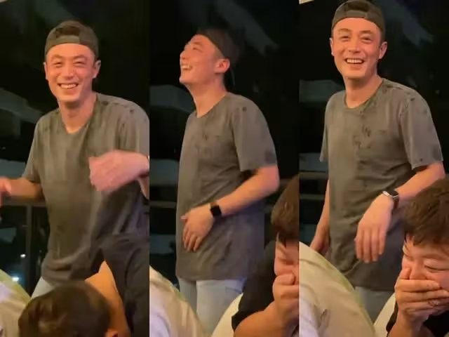 霍建華一家三口七夕聚會 小海豚正臉首曝光
