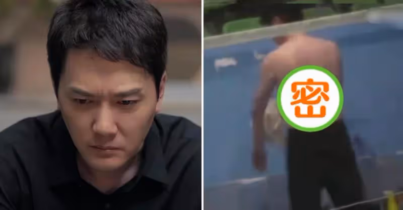 43歲馮紹峰打球裸上身，體力不支狂擦汗，意外露出「游泳圈」 網友直呼：快點管理身材