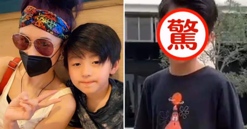 有種「復制粘貼」叫張柏芝二兒子！10歲梳背頭男人味十足，五官精緻近照神似謝霆鋒