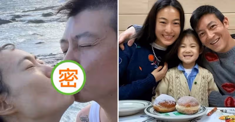 陳冠希曬照為老婆慶生！與秦舒培海邊親吻顯甜蜜，眼角細紋藏深情，網友：簡直神仙眷侶