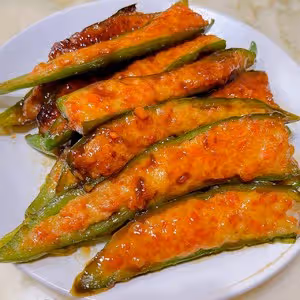 尖椒釀蝦滑