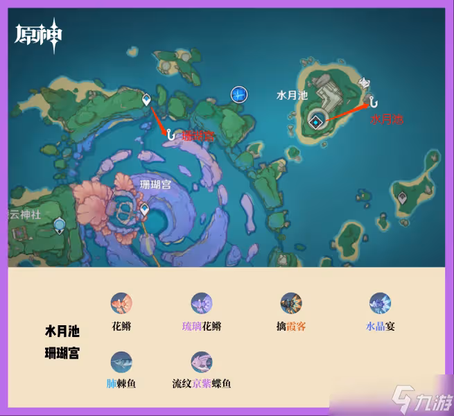 原神釣魚點位置大全