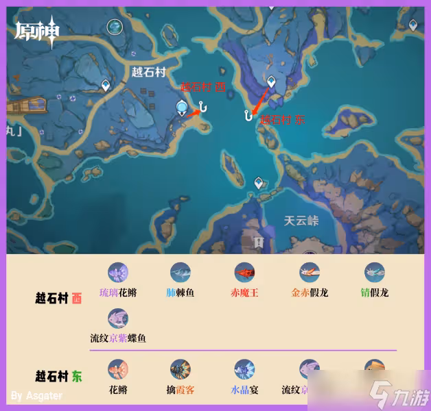 原神釣魚點位置大全