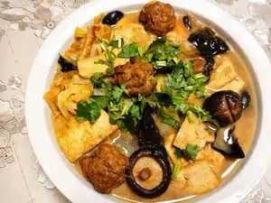 白菜豆腐煲