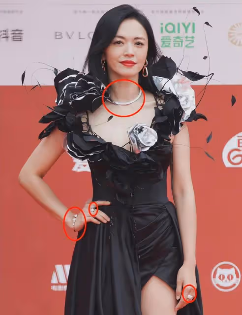 北影節紅毯:張天愛穿深V,王麗坤項鍊價值百萬,古天樂臉僵了