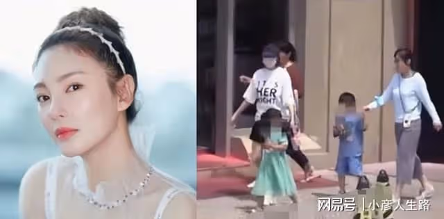 張雨綺龍鳳胎正臉曝光，倆孩長相隨媽，飯後緋聞小男友現身小區