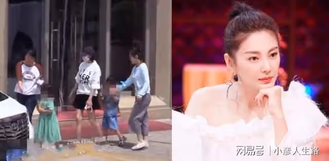 張雨綺龍鳳胎正臉曝光，倆孩長相隨媽，飯後緋聞小男友現身小區
