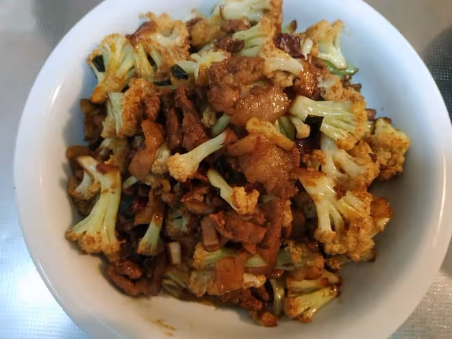 花菜炒肉片