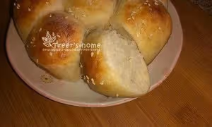 不含黃油的6寸蓮蓉花型麵包（處理中秋月餅的好方法）
