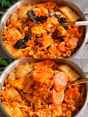 韓式泡菜炒飯‼️你們一定要試試～香到爆🆘