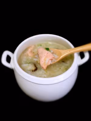 三文魚片粥