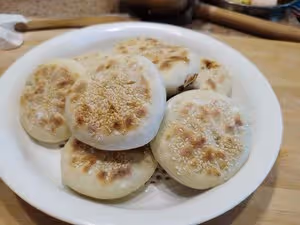 健康無油蓬鬆白吉饃、發麵餅、發麵白餅、紅糖餅、肉夾饃、燒餅