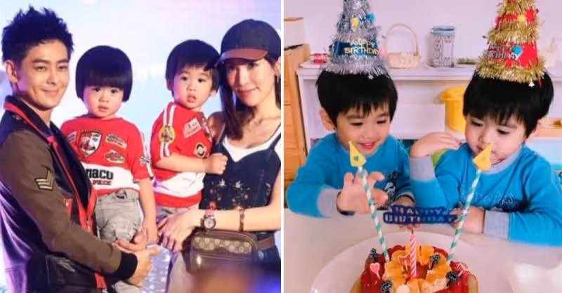 林志穎罕曬家庭親子日常！雙胞胎玩單槓臂力驚人，Kimi身高超1米72肩膀比父親寬厚：完美遺傳父母明星基因