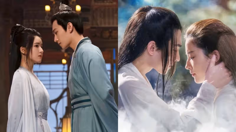 楊洋合作10位陸劇女神CP感！趙露思似兄妹，迪麗熱巴CP感爆棚，螢幕初吻給了馬思純