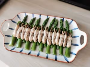快手美味高顏值的蟶子蘆筍