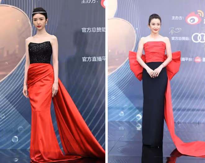 微博電影之夜:張天愛深V,歐陽娜娜長腿吸睛,毛曉彤艷壓李冰冰