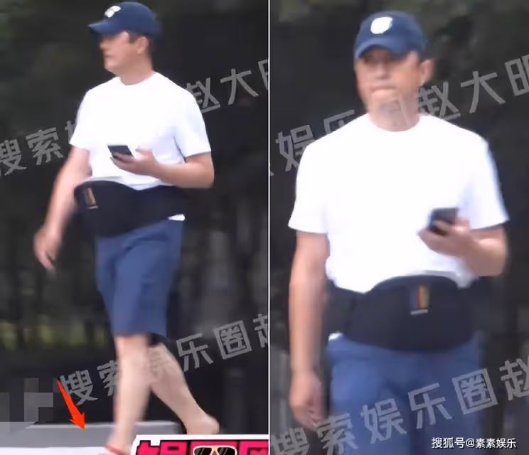李亞鵬抱娃散步:腰上綁著小嬰兒凳子,全程對小女兒細心地呵護