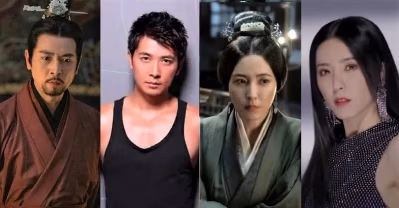 《月升滄海》9戲骨年輕舊照！「文帝」保劍鋒是硬漢帥哥，「蕭元漪」曾黎踢館浪姐