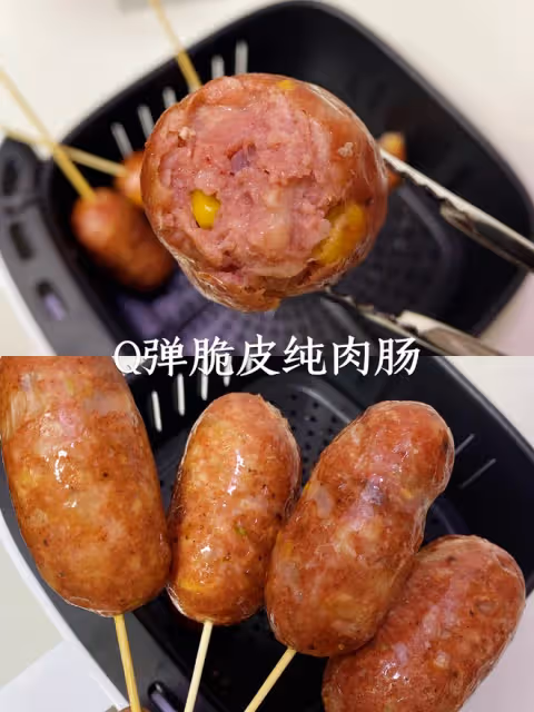 自製超Q彈脆皮玉米純肉腸