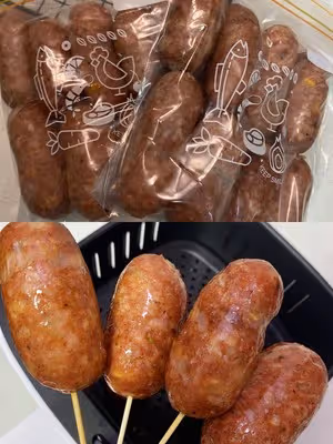 自製超Q彈脆皮玉米純肉腸