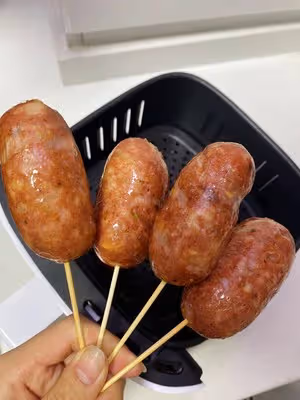 自製超Q彈脆皮玉米純肉腸