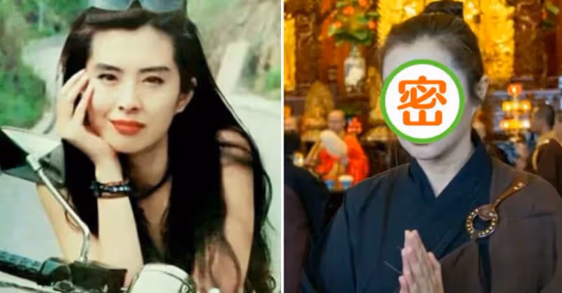 55歲王祖賢近照曝光！變化大被質疑撞臉斯琴高娃，現身寺廟虔誠祈禱，網友：絲毫沒有大明星架子