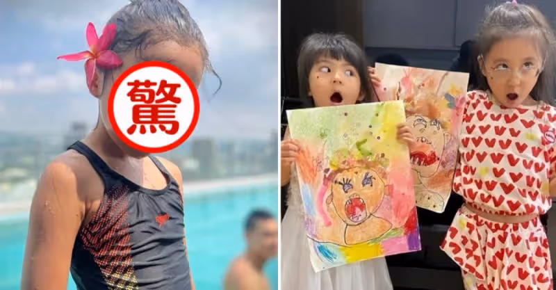 賈靜雯為女兒慶祝7歲生日！咘咘等比例長大，「五官精緻+身材高挑」氣質不輸明星媽媽，穿泳裝出鏡靈氣逼人