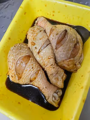 空氣炸鍋炸雞腿，好吃到同事都來要教程