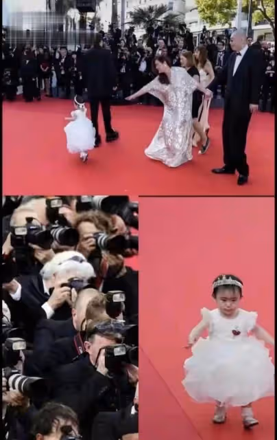 83歲劉詩昆一家三口合體，妻子穿運動鞋配禮服，1歲女兒太漂亮