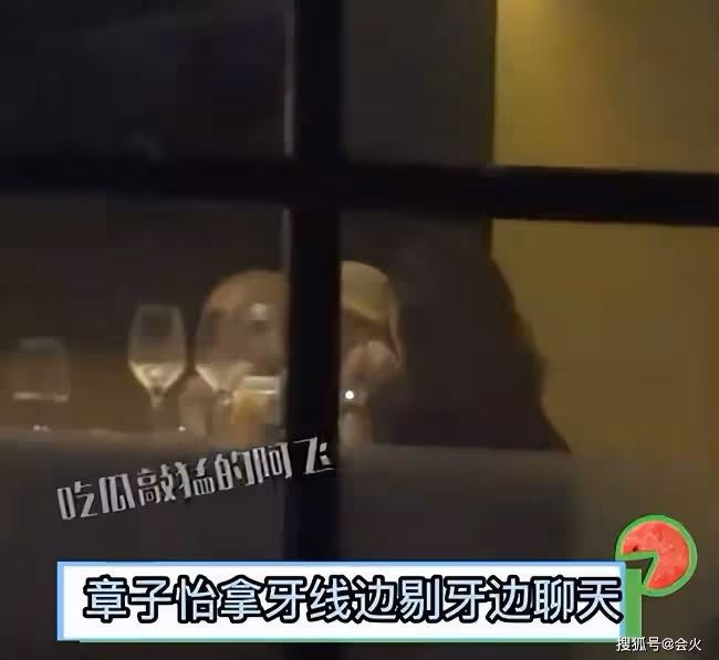 章子怡聚餐姿勢太豪放 當眾一邊剔牙一邊聊天